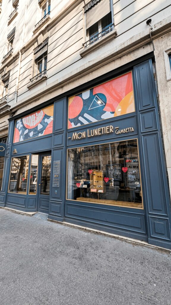 Façade du magasin opticien lyon 3 monlunetier gambetta